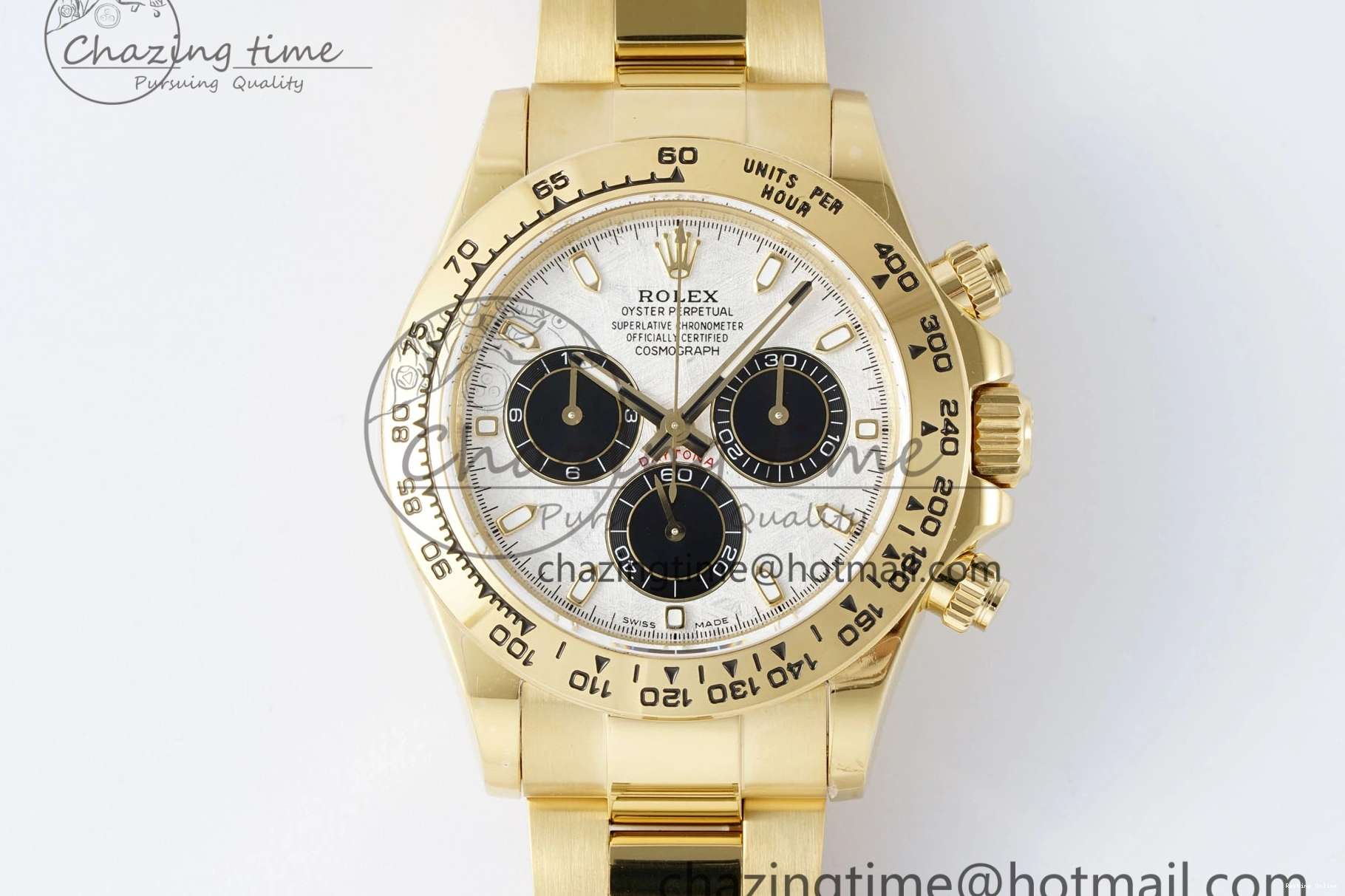 0130 Daytona 116508 QF 1:1 Best Edition Meteorite Dial on YG Bracelet SA4130 V FlexibleFit 1759